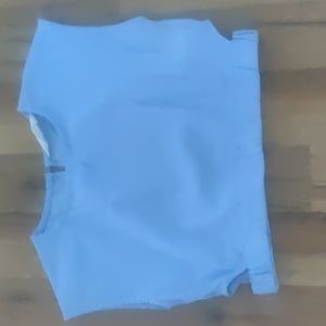 H&M cropped blue shirt (originally 25$) listing for 12